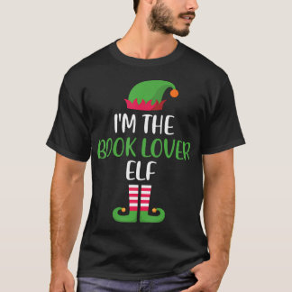 Book Lover Elf Family Matching Kerstgroep Fun T-shirt