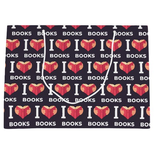 Book Lover Gift Bag Groot Cadeauzakje (Voorkant)