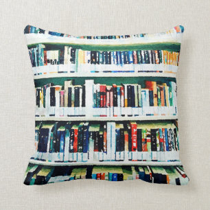 Book Lover Gift, coussin de bibliothèque