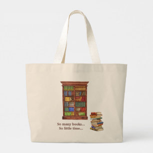 Book Lover Jumbo Canvas tas   2-zijdig ontwerp
