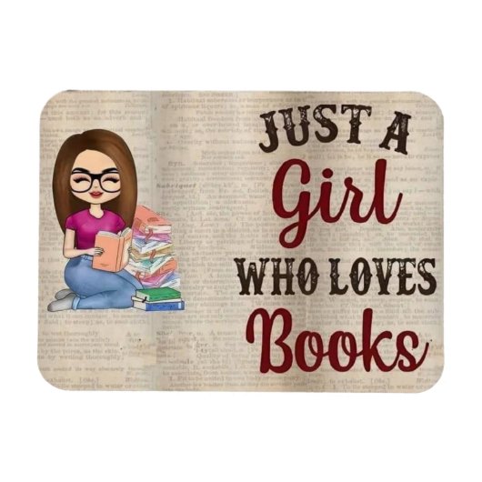 Book Lover Magneet (Horizontaal)
