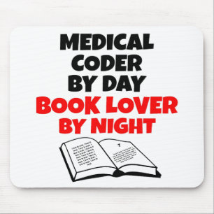 Book Lover Medical Coder Muismat