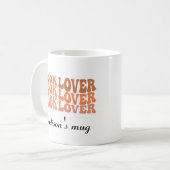 Book Lover Nom personnalisé Cadeau Café Mug (Devant gauche)