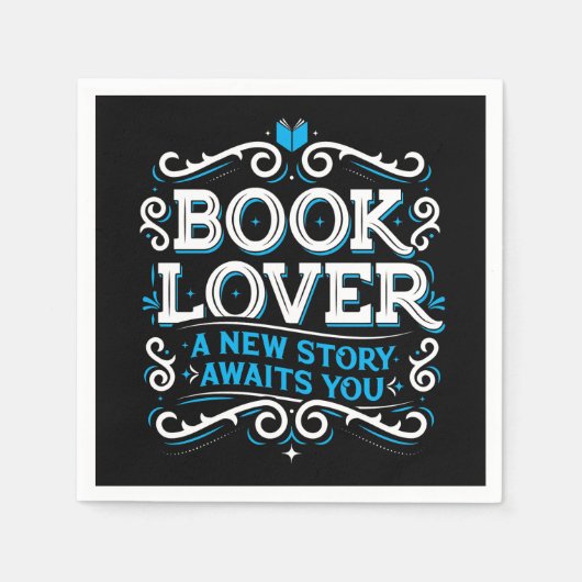 Book Lover Party Napkins Servet (Voorkant)