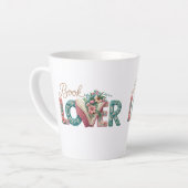 Book Lover Pastel Latte Mug (Angle gauche)
