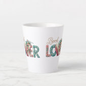 Book Lover Pastel Latte Mug (Devant)