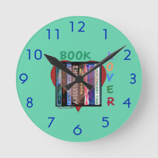 Book Lover Ronde Klok