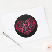 Book Lover Ronde Sticker (Envelop)