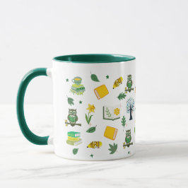 Book Lover Spring Design 11oz Coffee Mug Mok