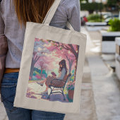 Book Lover Tote Bag