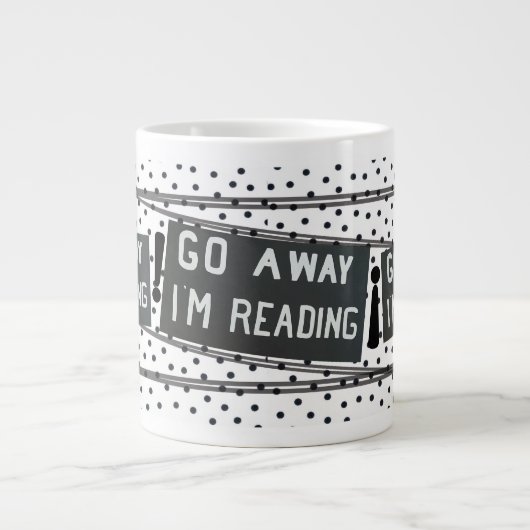 book lovers black and white mug with saying (Devant)