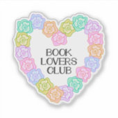 Book Lovers Club Sticker (Voorkant)