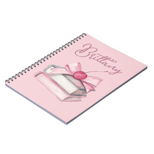 Book Lovers Coquette Joli Carnet rose (Côté gauche)