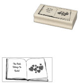 Book Lovers Stamp Rubberstempel (Gestempeld)