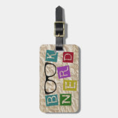 Book Nerd Bagagelabel (Voorkant verticaal)