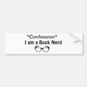 Book Nerd Bumpersticker (Voorkant)