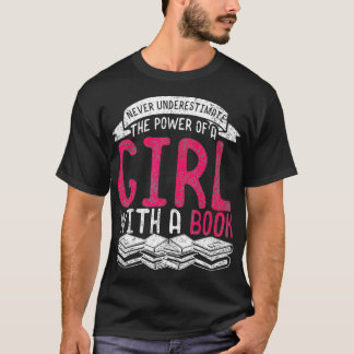 Book Nerd Librarian Bookworm Girls T-shirt