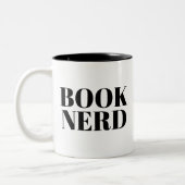 Book Nerd mok | Kute Book Lover Slogan Mok (Links)