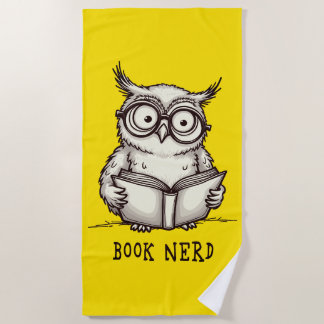 Book nerd owl strandlaken