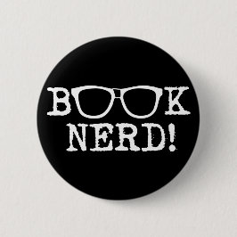 Book Nerd Ronde Button 5,7 Cm