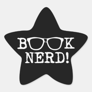 Book Nerd Ster Sticker