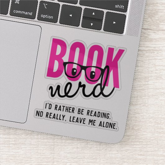Book Nerd Sticker (Detail)