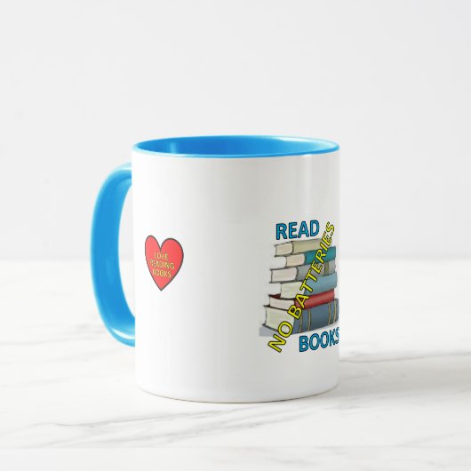 Book no battery mug (Devant gauche)
