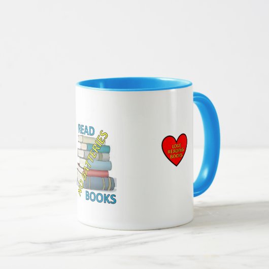 Book no battery mug mok (Voorkant rechts)