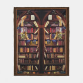 Book Nook Shelves Fleece Deken (Voorkant)