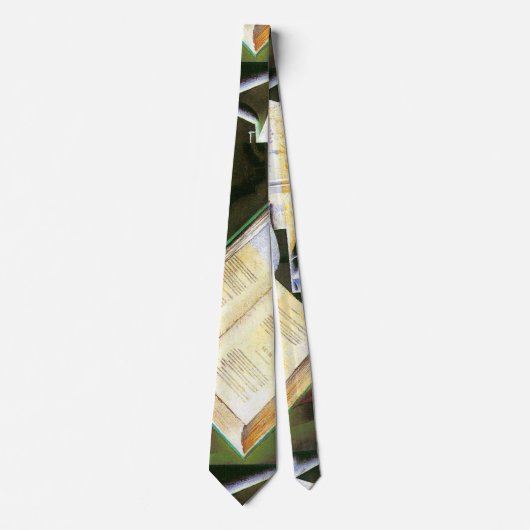 Book, Pipe and Glasses, Juan Gris,  Cubisme Stropdas (Voorkant)