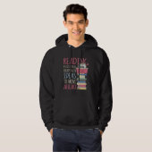 Book Reader Reading Library & Librarian Bookworm O Hoodie (Voorkant volledig)