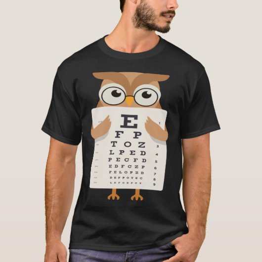 Book Reading Owl Bird Wisdom Smart T-shirt (Voorkant)