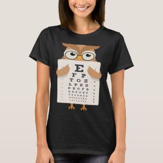 Book Reading Owl Bird Wisdom Smart T-shirt