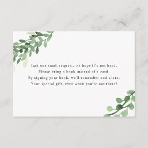 Book Request Card Neutraal Baby shower Informatiekaartje