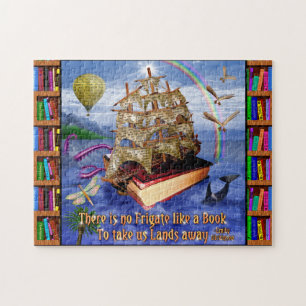 Book Ship Ocean Scene met Emily Dickinson Quote Legpuzzel