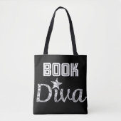 Book Silver Diva Canvas tas (Voorkant)