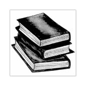 Book Stack Library Leading Literacy Education Rubberstempel (Afrduk)