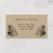 Book Store bewerkbaar Art Visitekaartje (Achterkant)