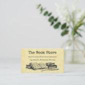 Book Store Custom Customer Discount Kaart Visitekaartje (Staand voorkant)