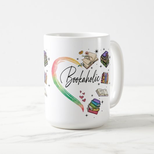 Bookaholic Mug (Devant droit)