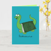 Bookasaurus - Dinosaure Drôle Carte Livre (Fleur jaune)