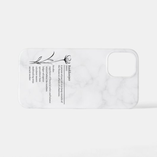 Bookeeper Definitie Grappige Synoniemen iPhone Hoesje (Achterkant horizontaal)