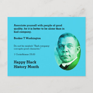BOOKER T WASHINGTON Motivatie offerte voor scripts Briefkaart
