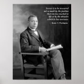 Booker T. Washington Quotation Poster (Voorkant)