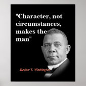 Booker T. Washington Quote Character Poster (Voorkant)
