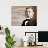 Booker T. Washington Quote Poster (Thuiskantoor)