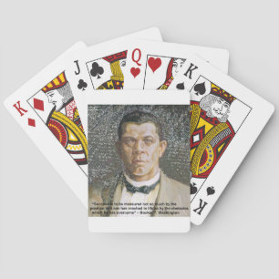 Booker T. Washington & succes citaat Speelkaarten