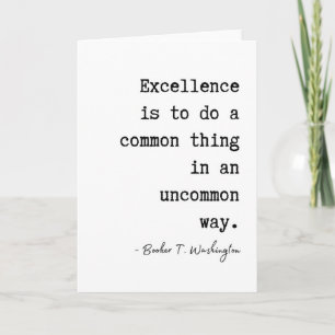 Booker T. Washington's Excellence Afstuderen Kaart