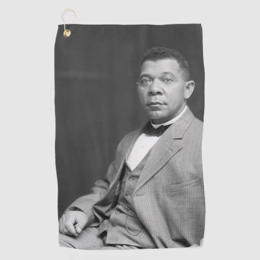 Booker Taliaferro Washington: Zwarte leraar Golfhanddoek (Voorkant)