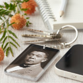 Booker Washington: Afro-Amerikaanse opvoeder Sleutelhanger (Voorkant Rechts)
